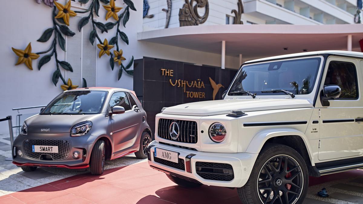 Presentación de los vehículos Mercedes-Benz en el Ushuaïa Ibiza Beach Hotel.