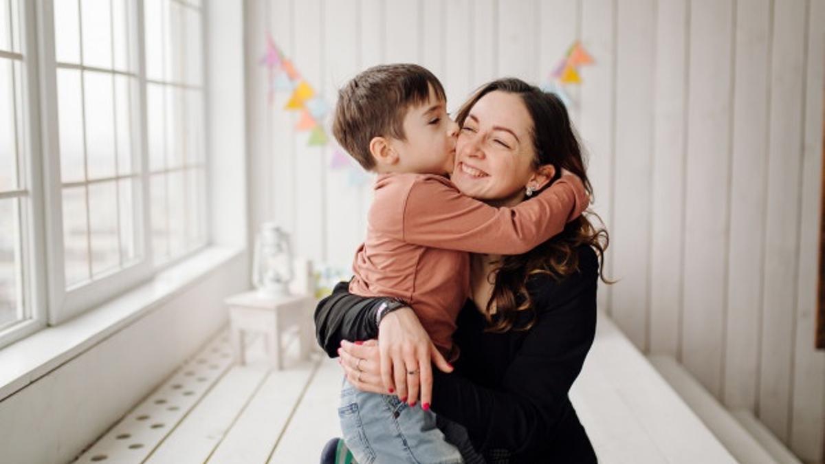 Una madre con su niño.