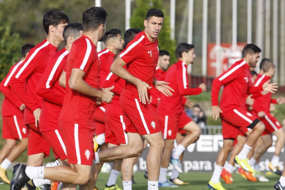 Entrenamiento del Sporting