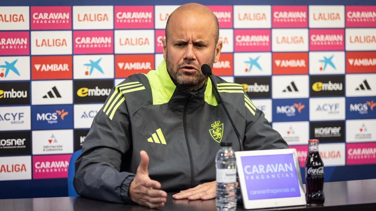 Miguel Ángel Ramírez, destituido como entrenador del Zaragoza.