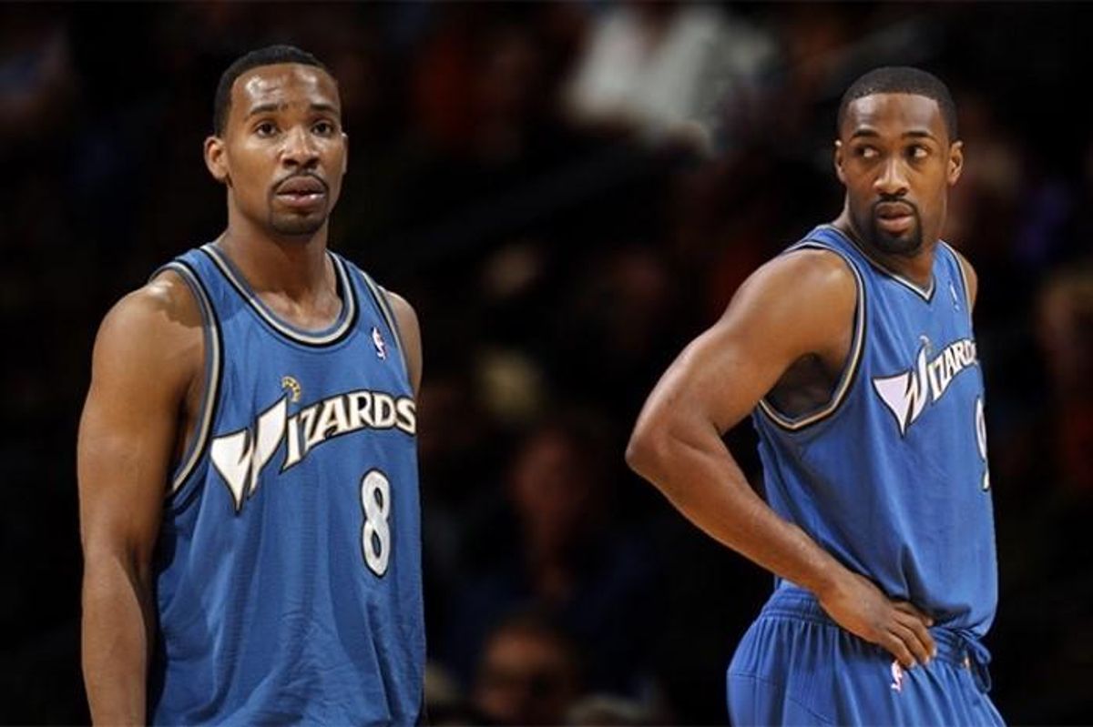 Arenas y Crittenton, los dos protagonistas del incidente de las pistolas en el vestuario de los Wizards