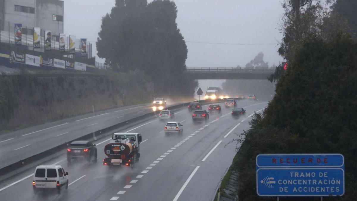 Tramo de la A-55, que une Vigo y Porriño.