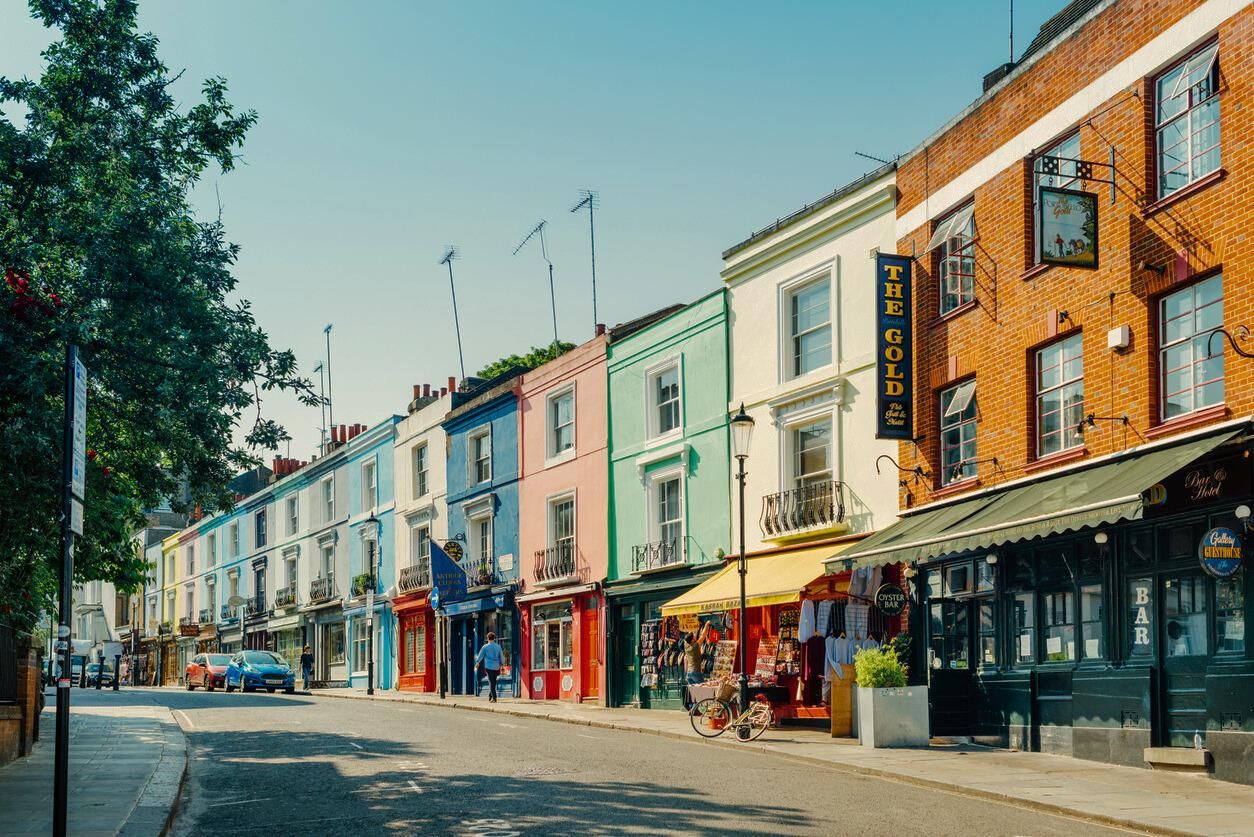 Calle de Notting Hill en Londres