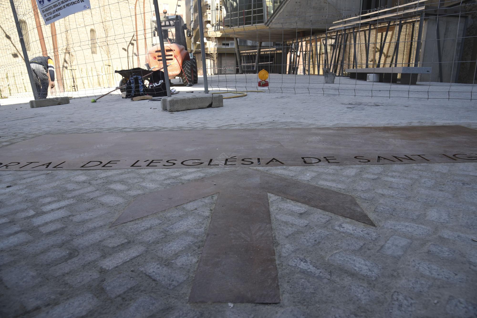 Així llueix l'amplicació de la plaça plaça de Sant Ignasi de Manresa