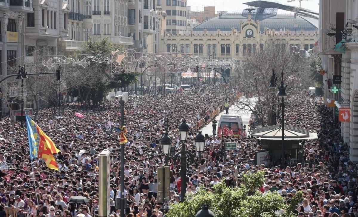 Las inmediaciones de la plaza del Ayuntamiento, el pasado viernes.