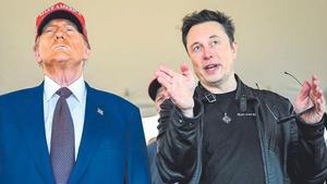 Donald Trump, presidente electo de EEUU, junto al magnate Elon Musk.