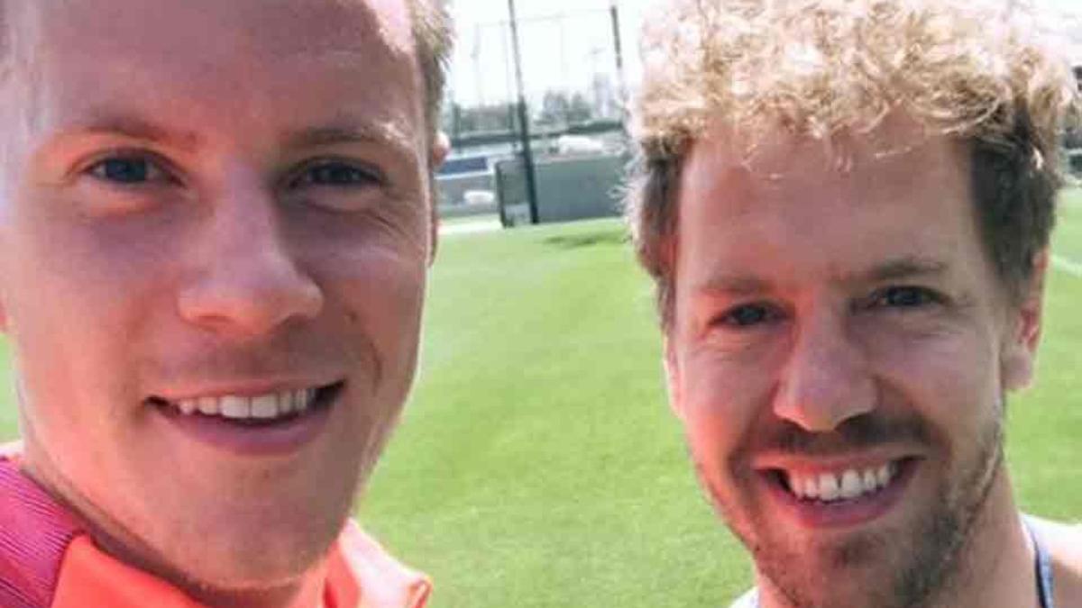 Vettel, junto a Ter Stegen