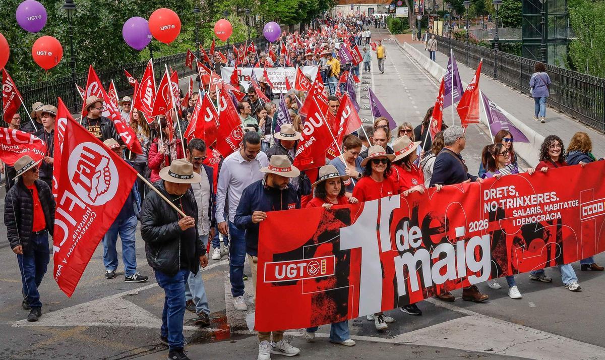 Las imágenes de la manifestación del 1 de Mayo en Alcoy Las imágenes de la manifestación del 1 de Mayo en Alcoy