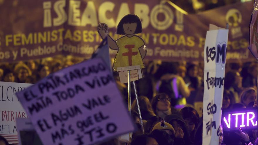 Las marchas por el 8M en España, en imágenes