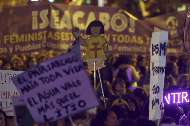 Las marchas por el 8M en España, en imágenes