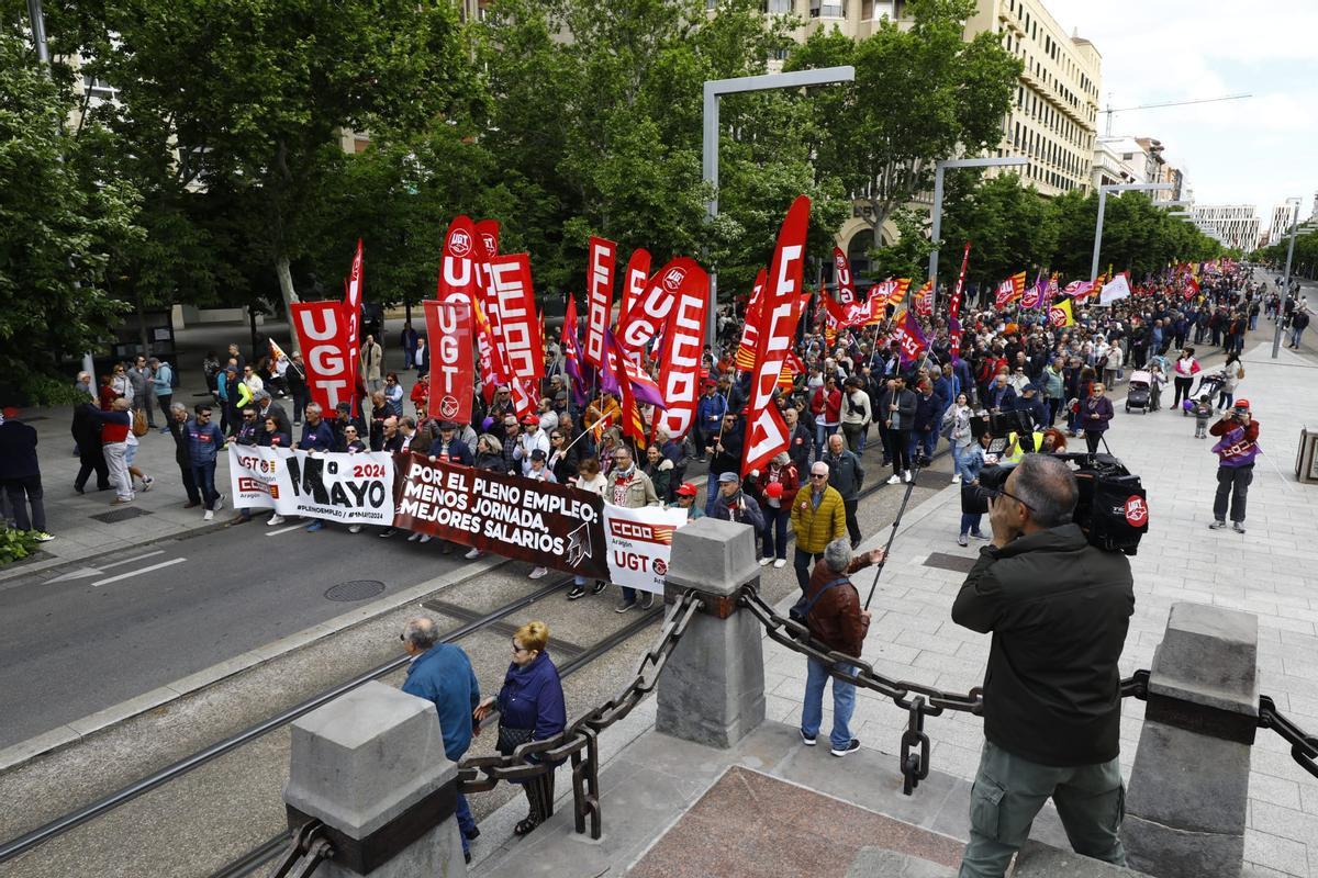 Manifestación del 1º de Mayo en Zaragoza - El Periódico de Aragón