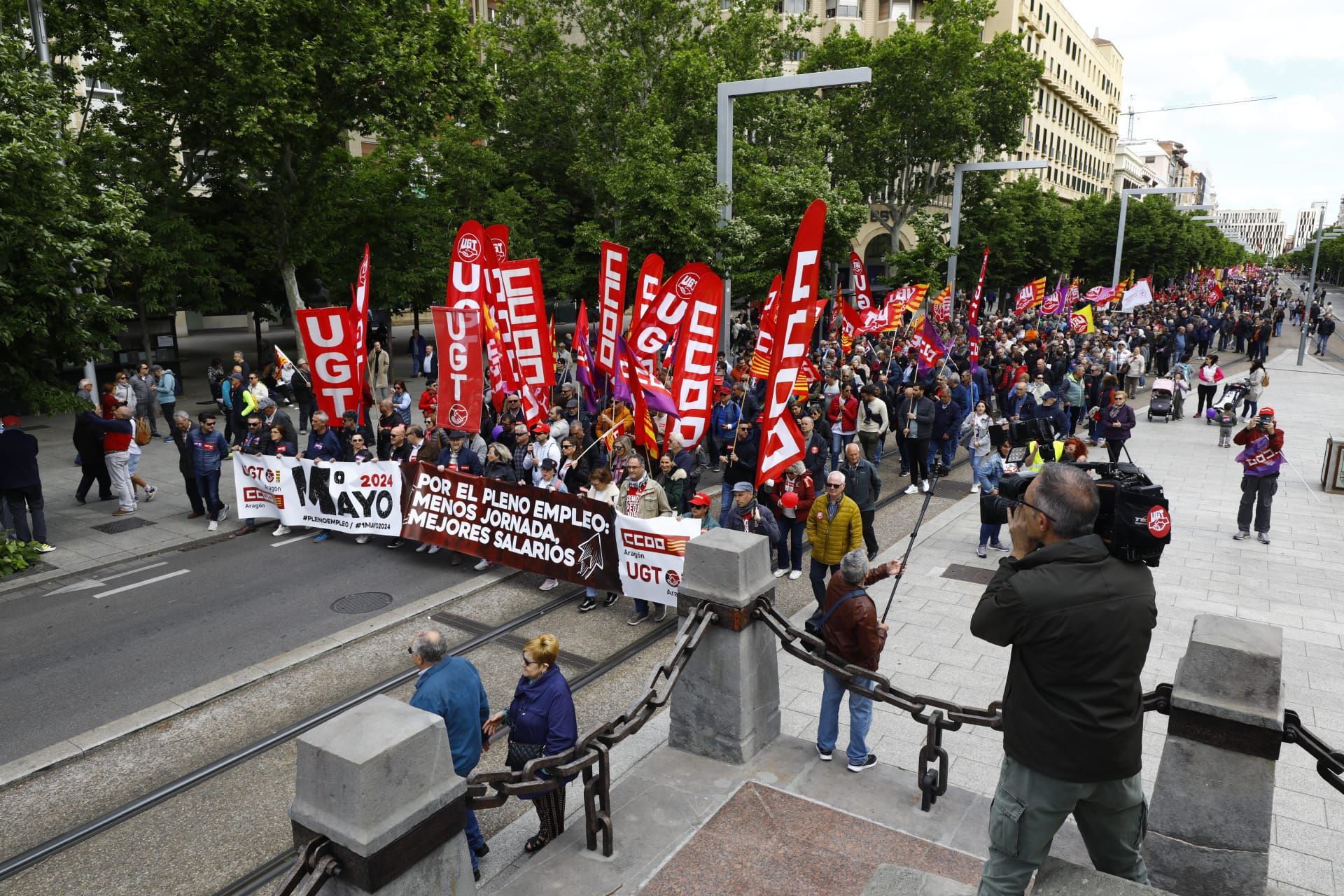 Manifestación del 1º de Mayo en Zaragoza