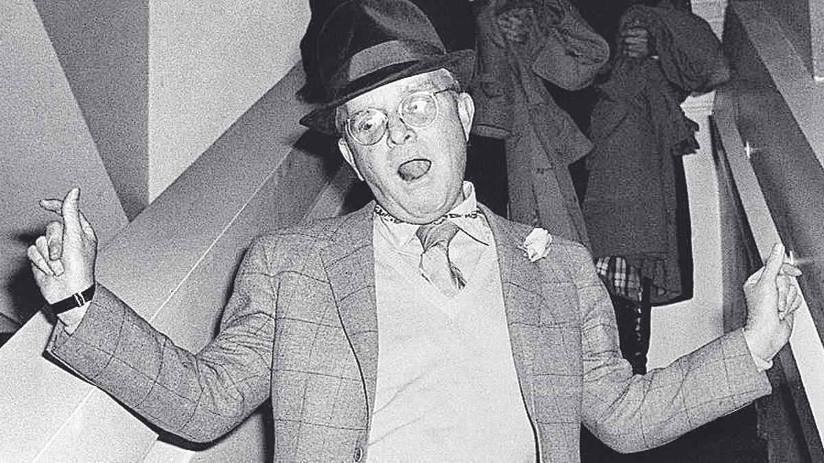 El escritor Truman Capote, en una discoteca de Nueva York.