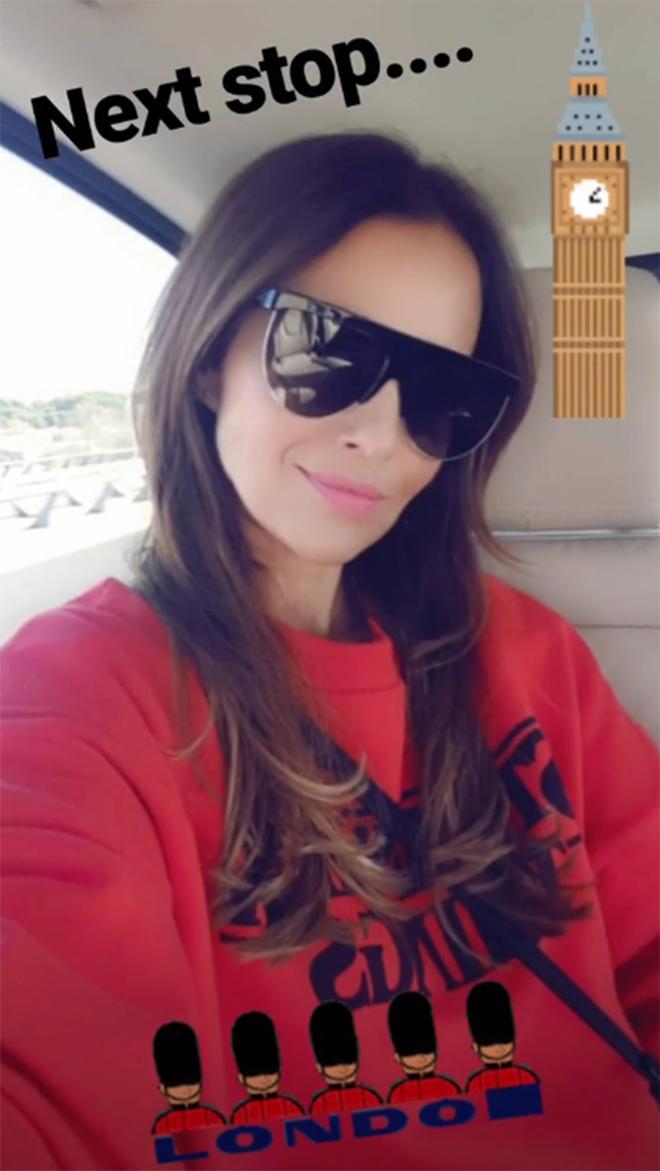 Paula Echevarría pone rumbo a Londres con sudadera de Strangers Things