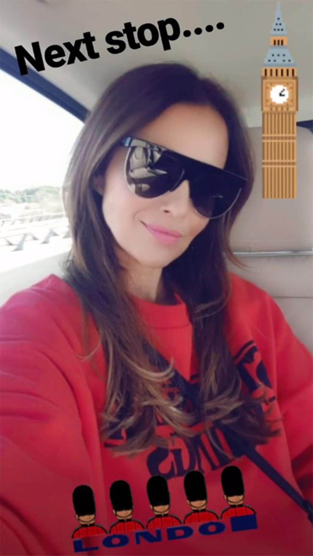 Paula Echevarría pone rumbo a Londres con sudadera de Strangers Things