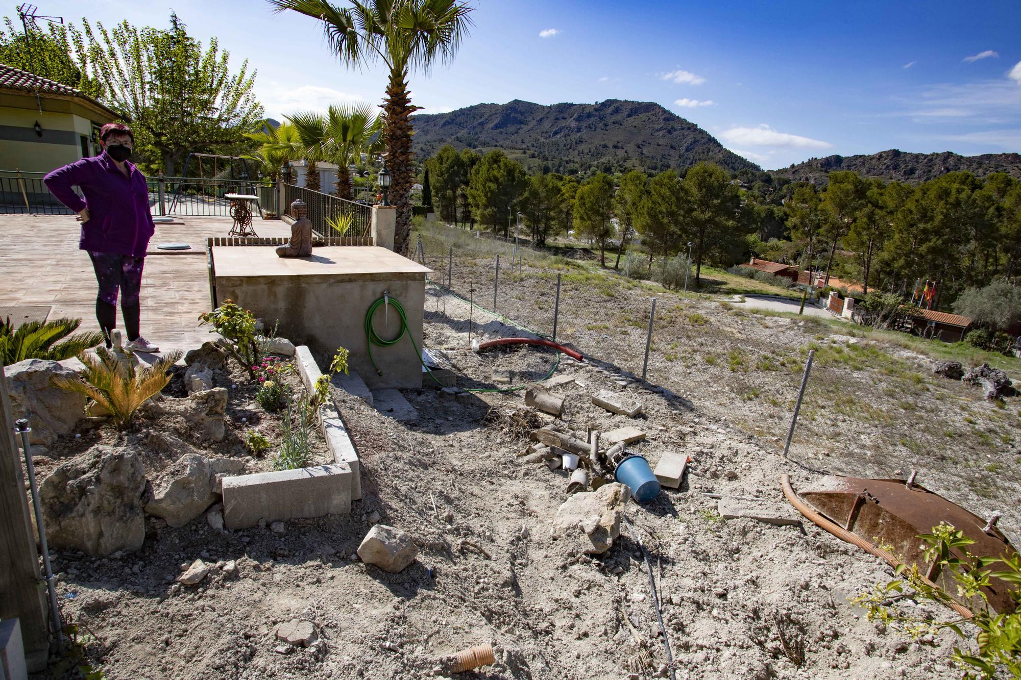 Los jabalíes destrozan parcelas de la urbanización Bixquert