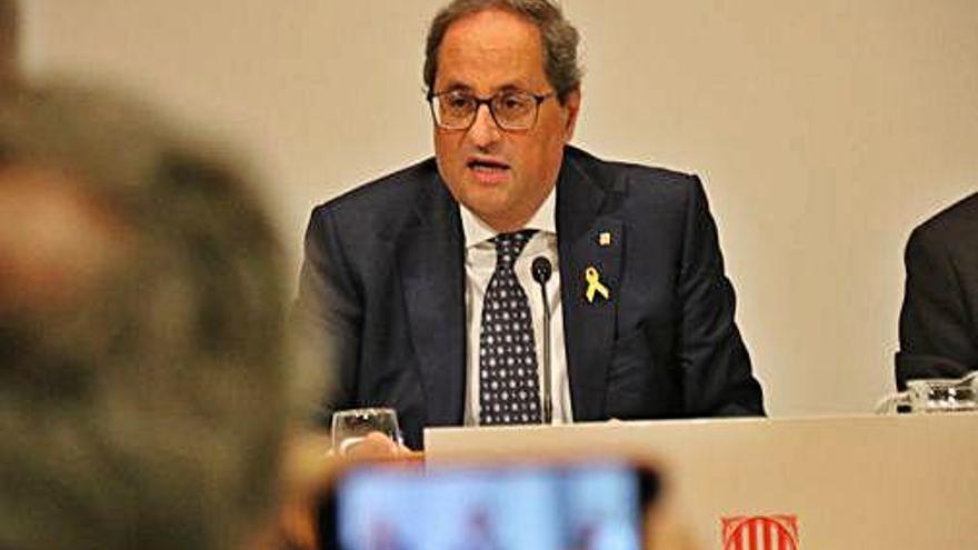 Torra va participar en la presentació de la iniciativa.