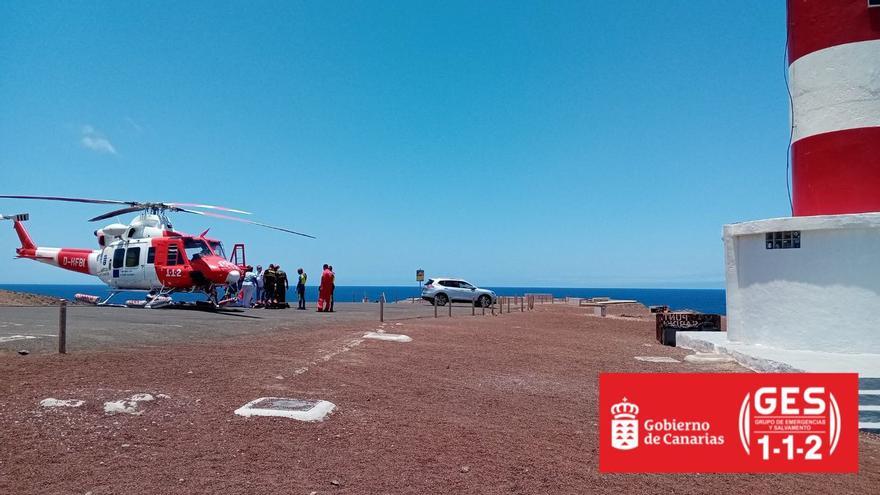Muere una mujer tras caer al mar desde el faro de Sardina en Gáldar