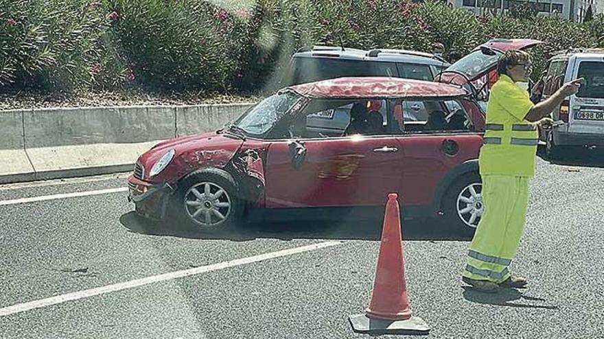 Accidente de tráfico junto a Son Castelló