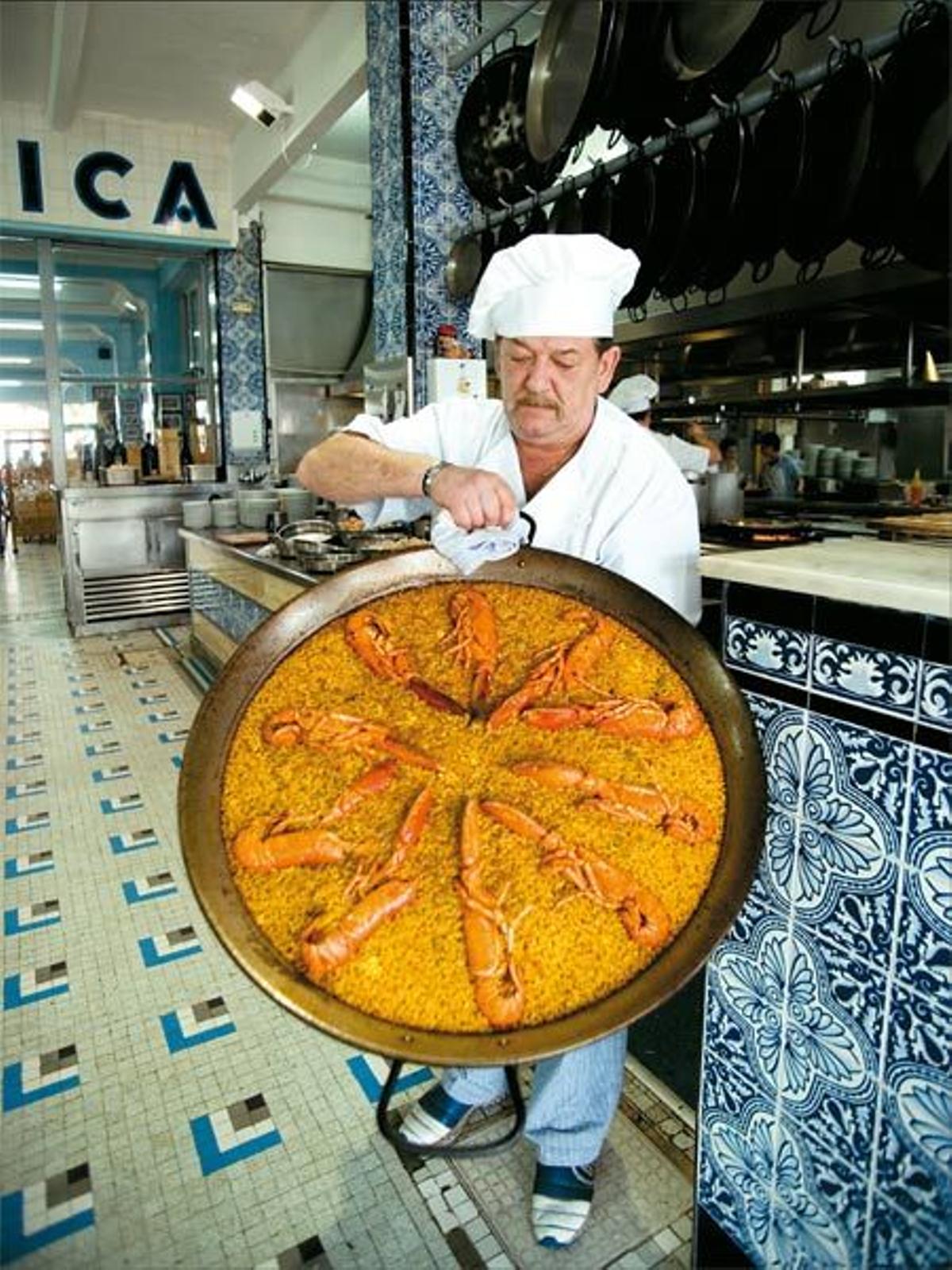 La
Pepica, un clásico de
las paellas de Valencia.