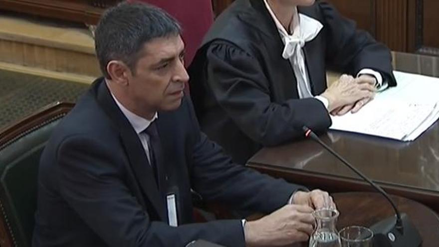 Josep Lluís Trapero, durante el juicio del &#039;procés&#039;.