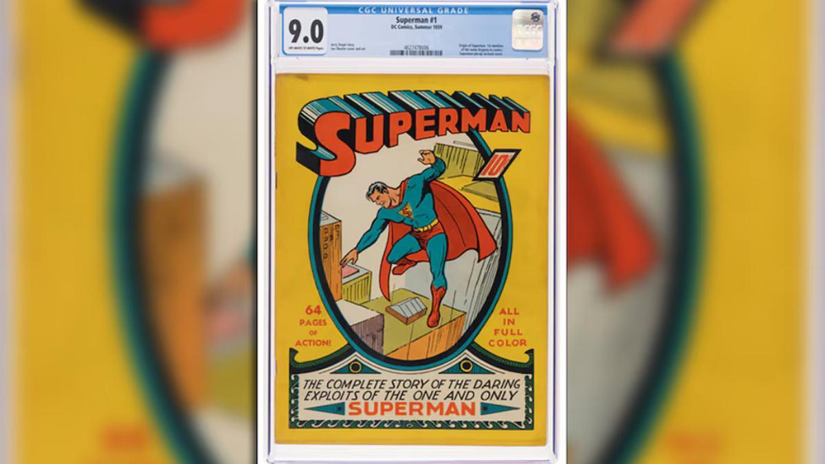 Cómic vendido por 9,2 millones de dólares de Superman.