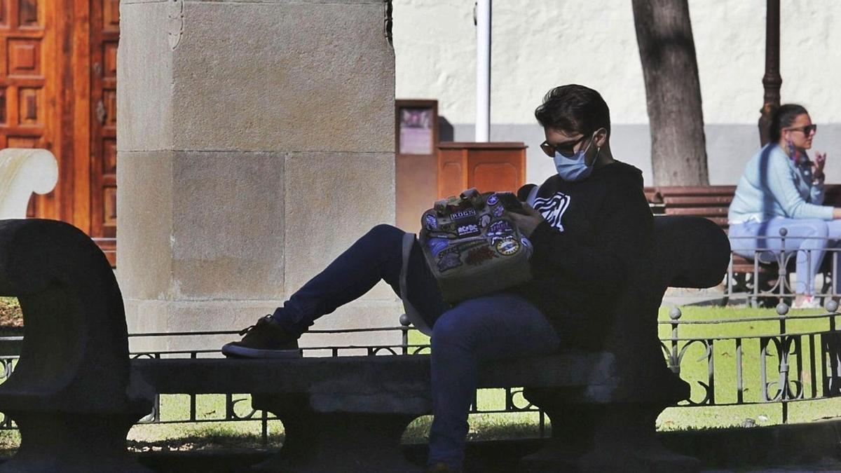 Imagen tomada en una zona de descanso ubicada en las inmediaciones de la Concepción de La Laguna.