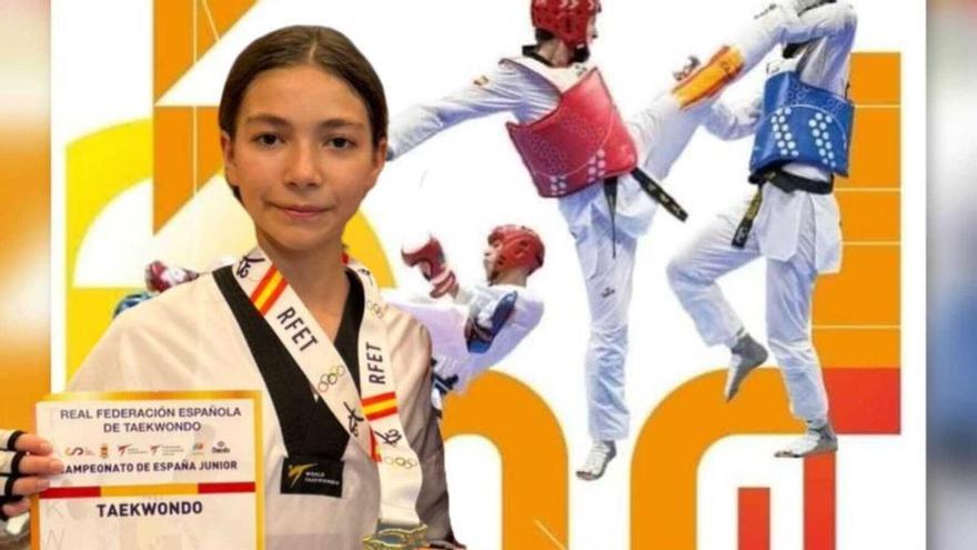 Adriana Rodríguez se corona como campeona de España júnior de taekwondo