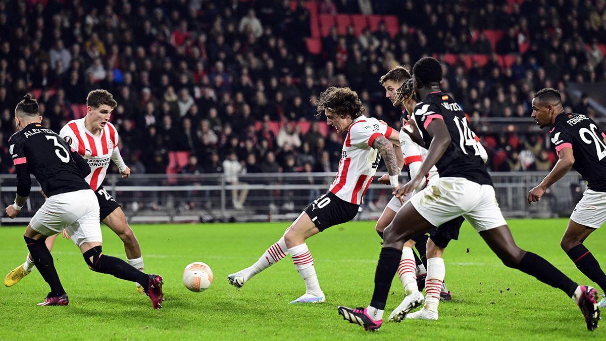 PSV Eindhoven - Sevilla | El gol de Fabio Silva