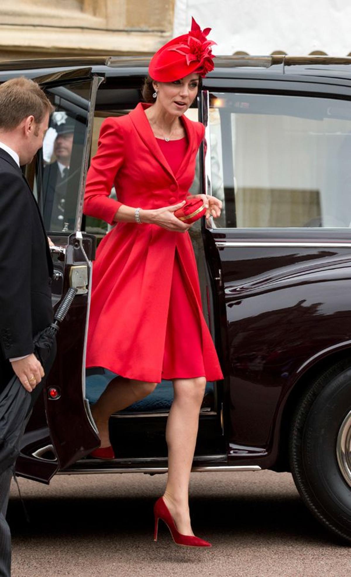 Kate Middleton: vestido rojo