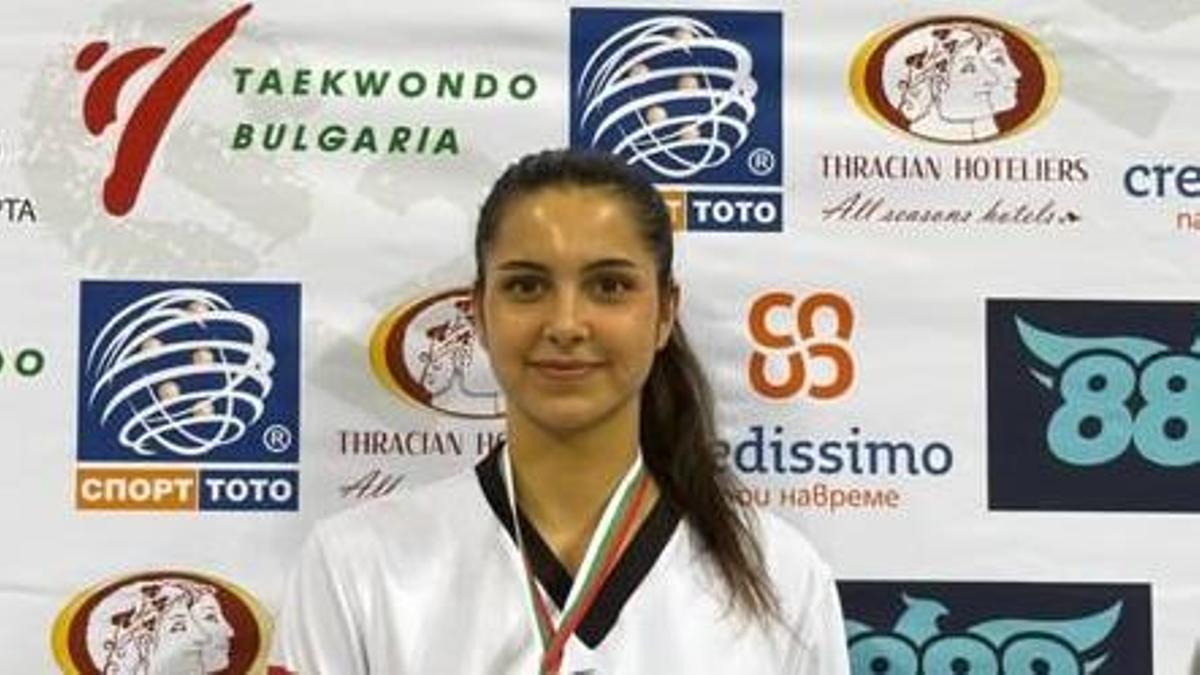 Helena García, en una competición.