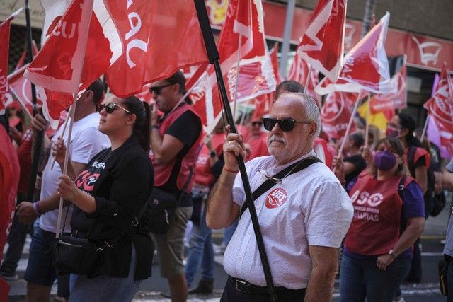 Manifestación Primero de Mayo en Santa Cruz de Tenerife