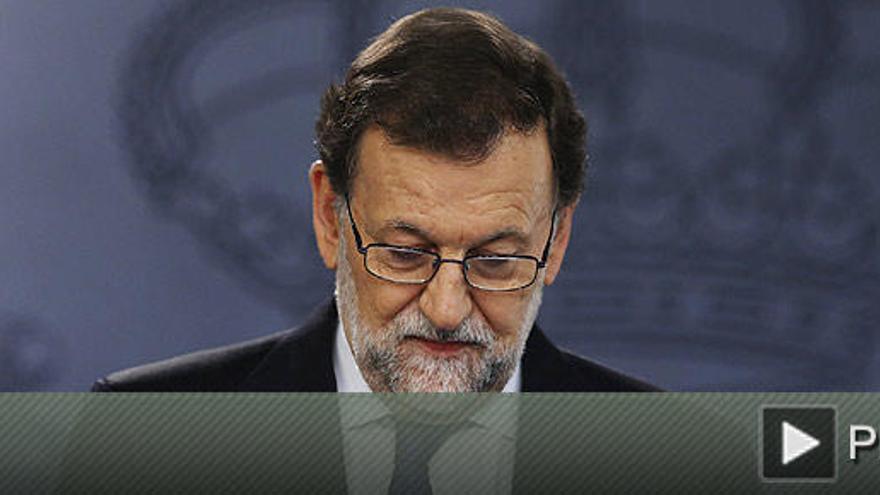 Rajoy: &quot;No tengo apoyos pero no renuncio&quot;