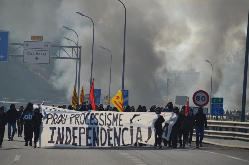 Talls de trànsit a la C-16, a Berga