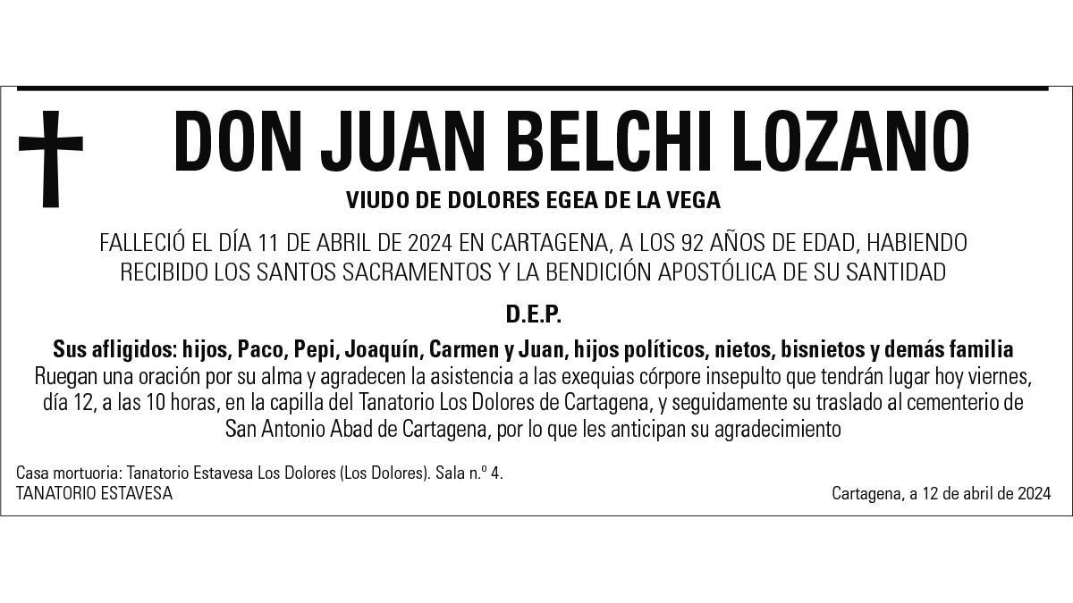 D. Juan Belchi Lozano