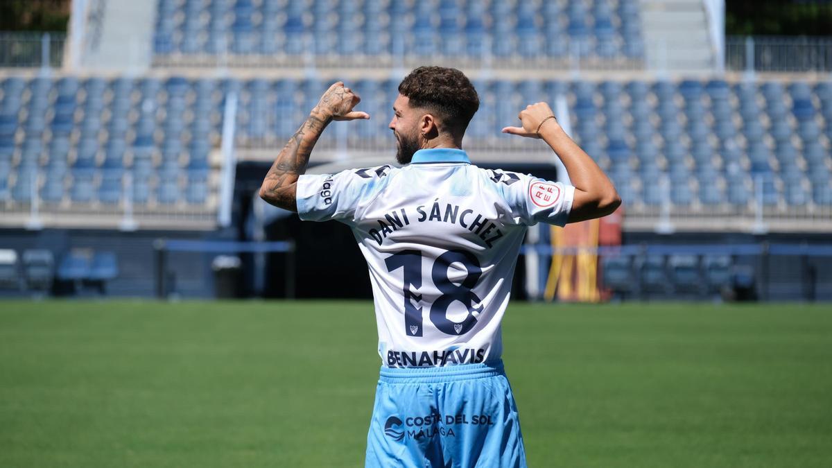 Dani Sánchez, jugador del Málaga CF.