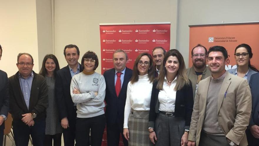 Encuentro entre estudiantes y profesores de las universidades de Alicante y Glasgow