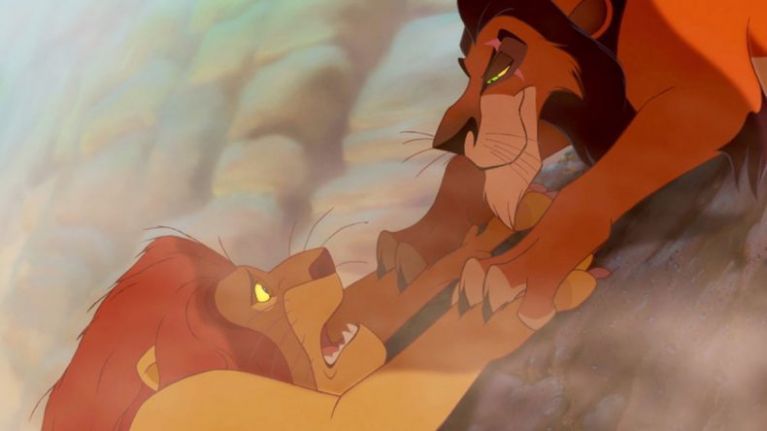 Mufasa y Scar en El Rey León