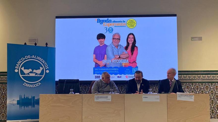 El 50% de la Gran Recogida del Banco de Alimentos de Zaragoza irá destinada a las zonas afectadas por la Dana