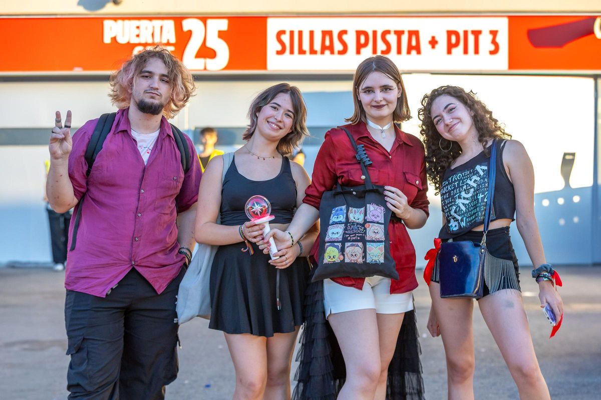 Gran parte del público llevaba una 'antorcha' que brillaba al ritmo de las canciones.