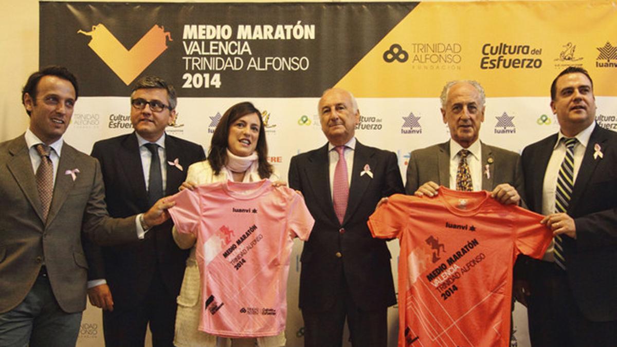 Momento de la presentación del Medio Maratón Valencia Trinidad Alfonso 2014