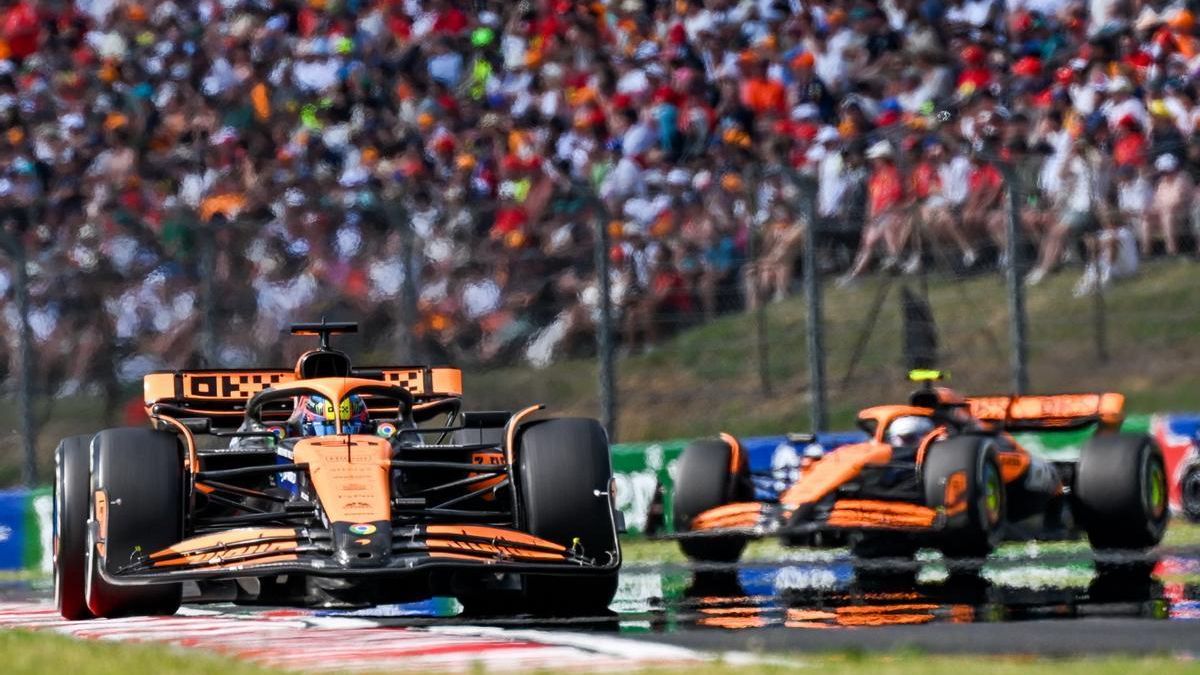 Piastri liderant la cursa per davant de Norris al Gran Premi d'Hongria