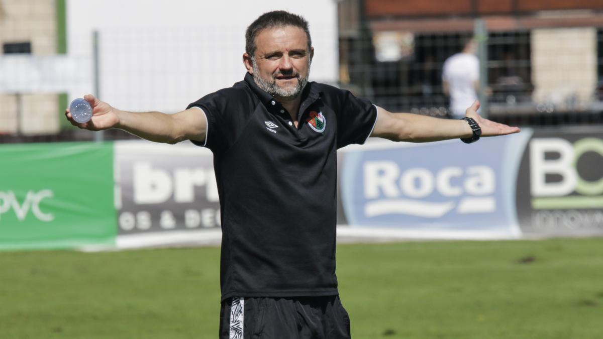 Julio Cobos, el domingo durante el partido ante el Coria.