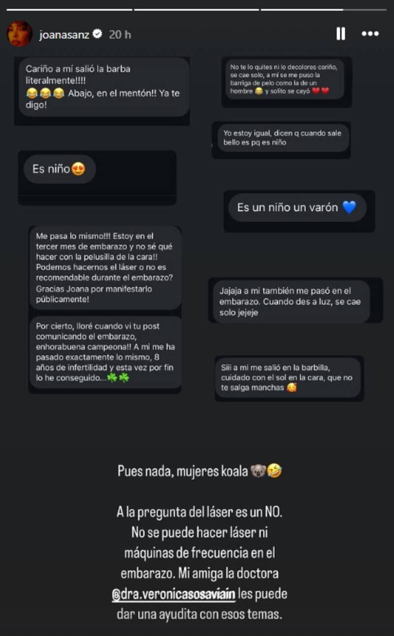Los mensjes que Joana Sanz ha recibido de sus seguidores