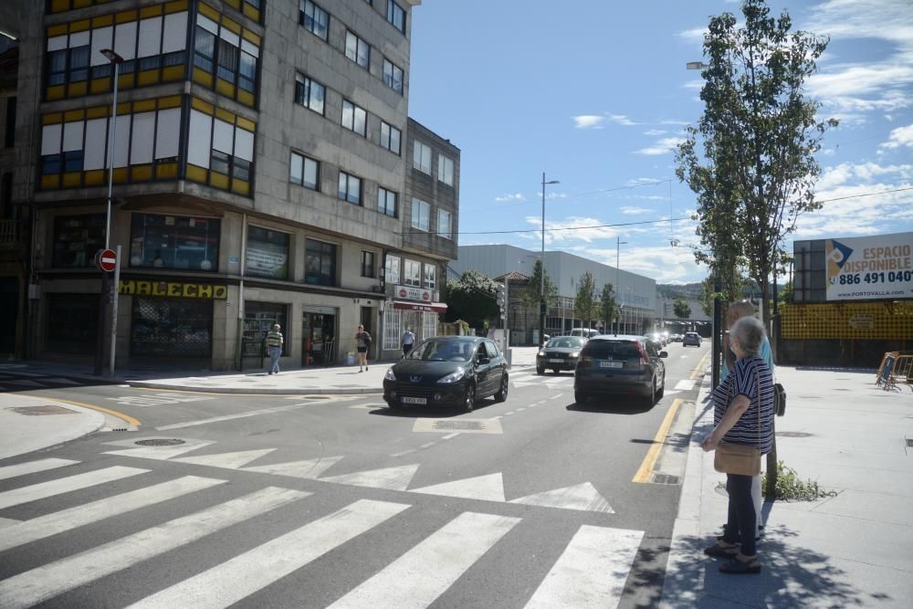 Los árboles, víctimas de la reforma de O Burgo