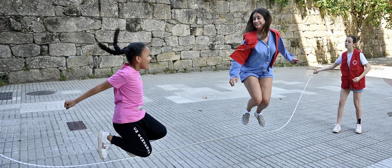 Saltar a la comba no podía faltar en el Día Mundial del Juego.