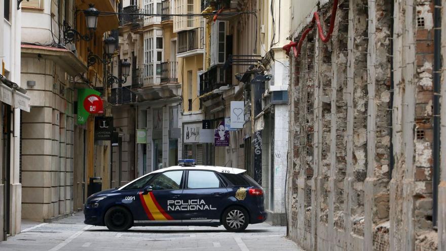 Imagen del Centro Histórico de Málaga en marzo de 2020, justo en los primeros días de confinamiento.