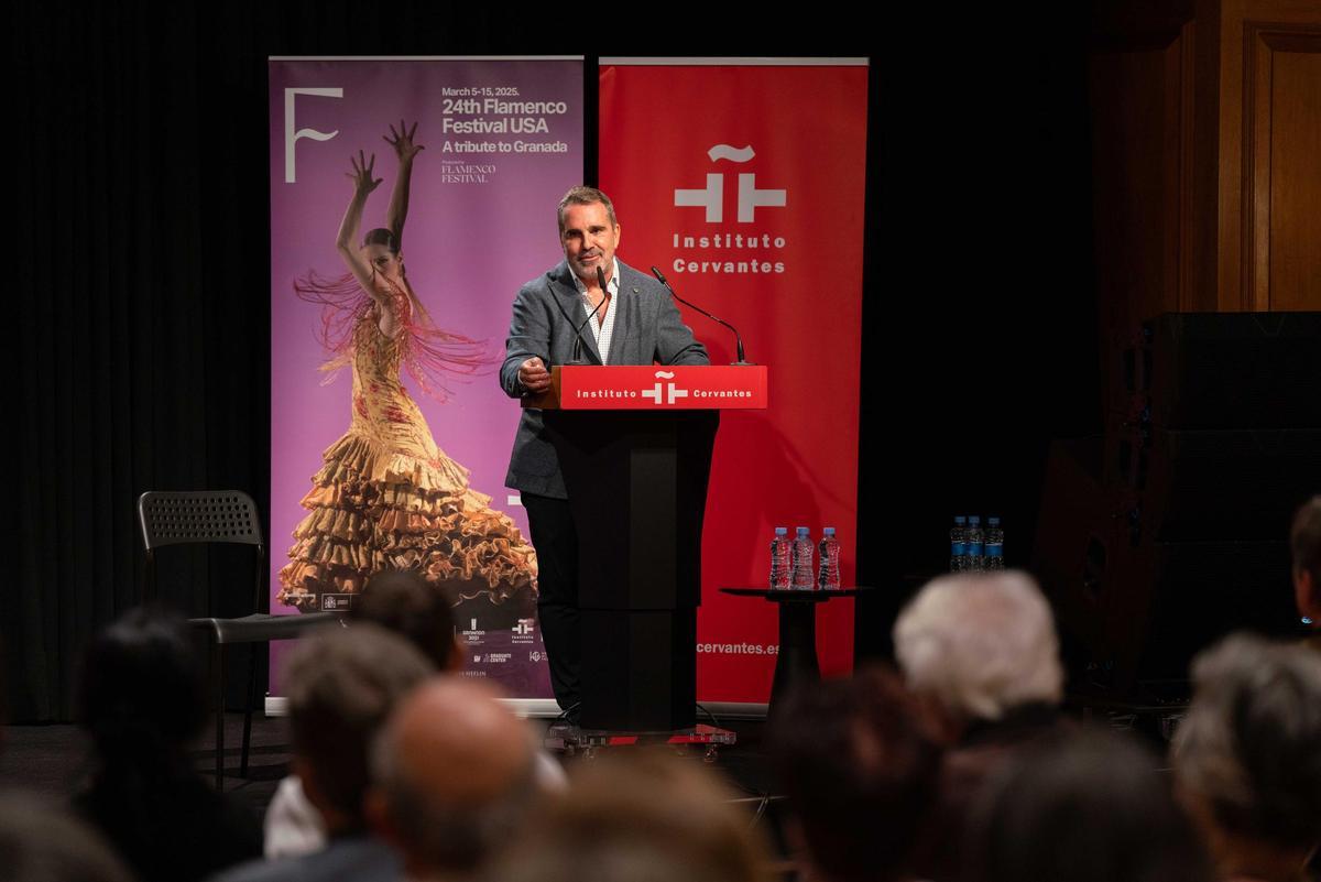 Miguel Marín, en la presentación del 24 Flamenco Festival de Nueva York.