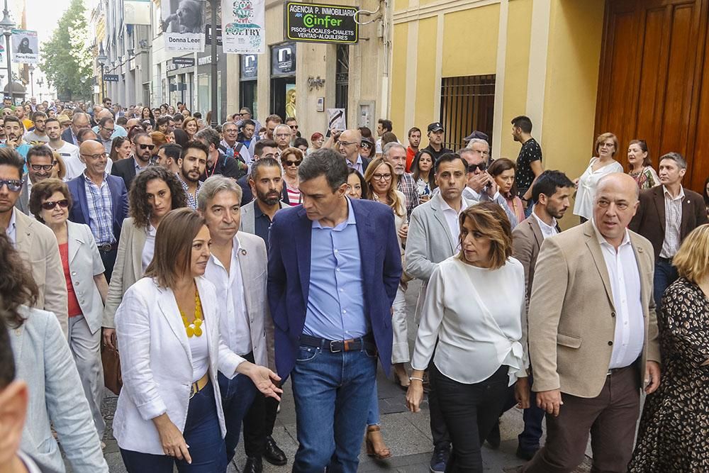 De paseo electoral con Pedro Sánchez