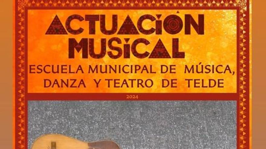 Actuación musical de la Escuela Municipal de Música, Danza y teatro de Telde